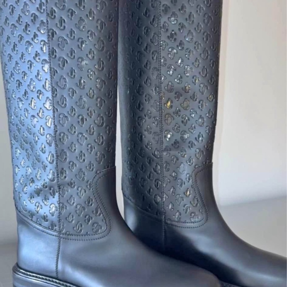 Jimmy Choo Black Riding Boots